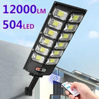 Refletor Solar LED Sensor Movimento 12h Autonomia