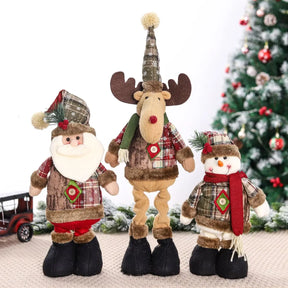 Trio de Enfeites Natalinos Aconchegantes para Decoração de Natal