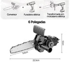 Mini Motosserra Elétrica Portátil Para Cortar Madeira
