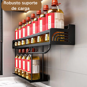 Suporte Organizador de Cozinha em Alumínio com 60cm