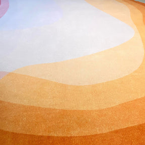 Tapete Orgânico Warm Tones Abstrato Para Sala