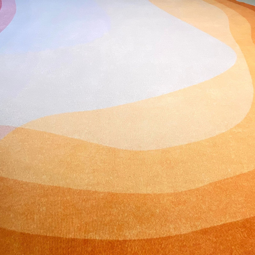 Tapete Orgânico Warm Tones Abstrato Para Sala