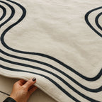 Tapete Orgânico Nórdico Moderno para Sala