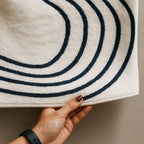 Tapete Orgânico Nórdico Moderno para Sala