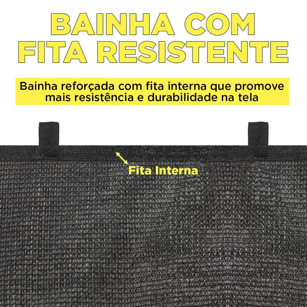 Tela Sombrite Sem Ilhós com Fita Interna e Alças Duplas