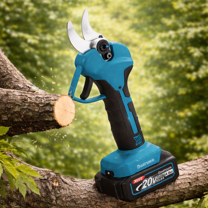 Tesoura de Poda Elétrica 18V | Corte 25mm Aço Tungstênio