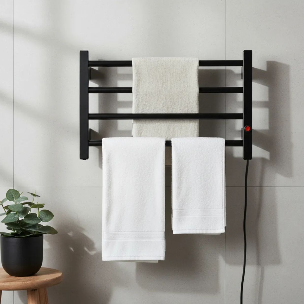 Toalheiro Térmico Bivolt Modelo Elegance 4 barras
