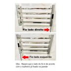 Toalheiro Elétrico Térmico Inox 304 Polido Timer Digital 1 Toalha