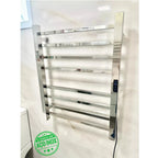 Toalheiro Elétrico Térmico Inox 304 Polido Timer Digital 2 Toalhas