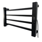 Toalheiro Elétrico Térmico Inox 304 Preto Fosco Timer Digital 1 Toalha