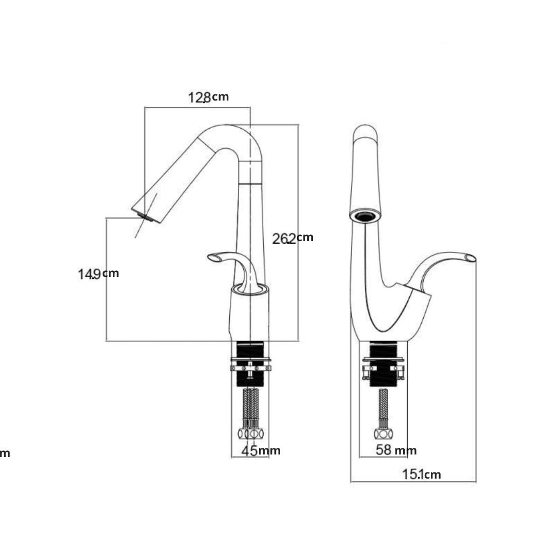 Torneira Gourmet para Banheiro Minimalista Lux