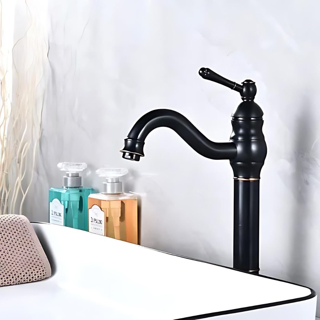 Torneira Gourmet para Banheiro Preta Lily