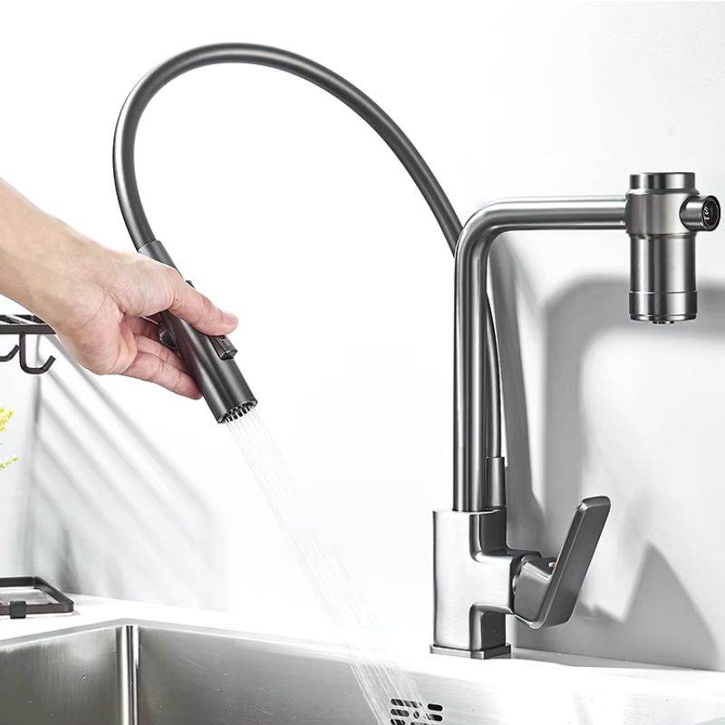 Torneira Gourmet para Cozinha Monocomando Guindaste com Filtro