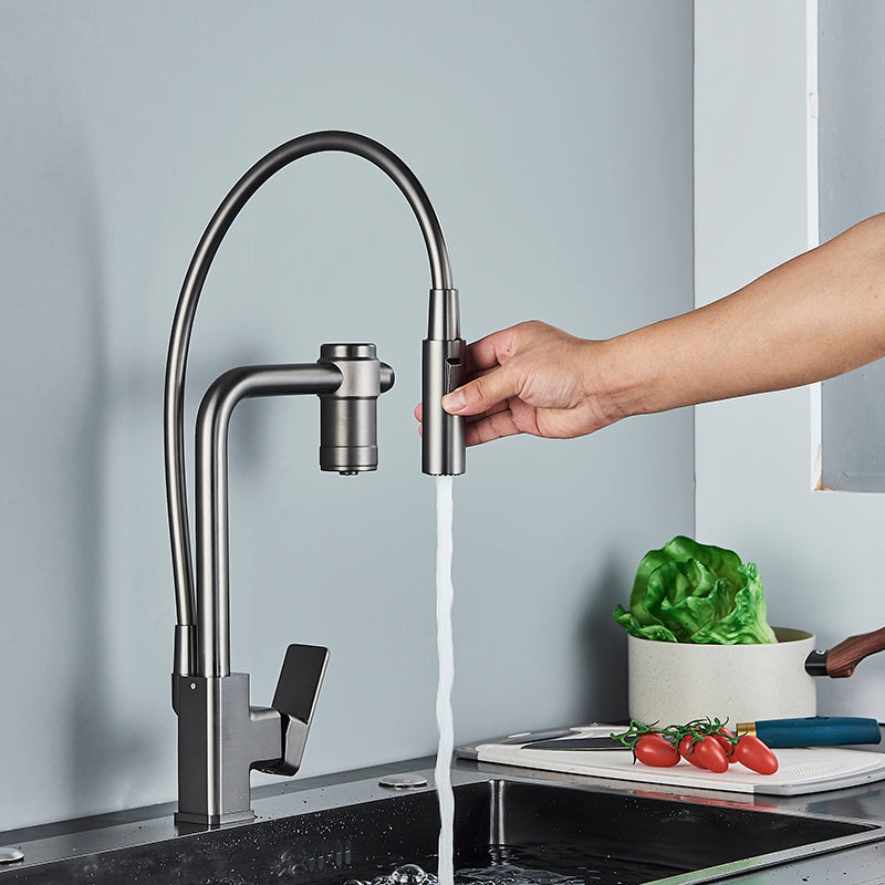 Torneira Gourmet para Cozinha Monocomando Guindaste com Filtro