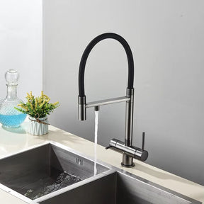 Torneira de Cozinha com Filtro Duplo Comando Extensível London