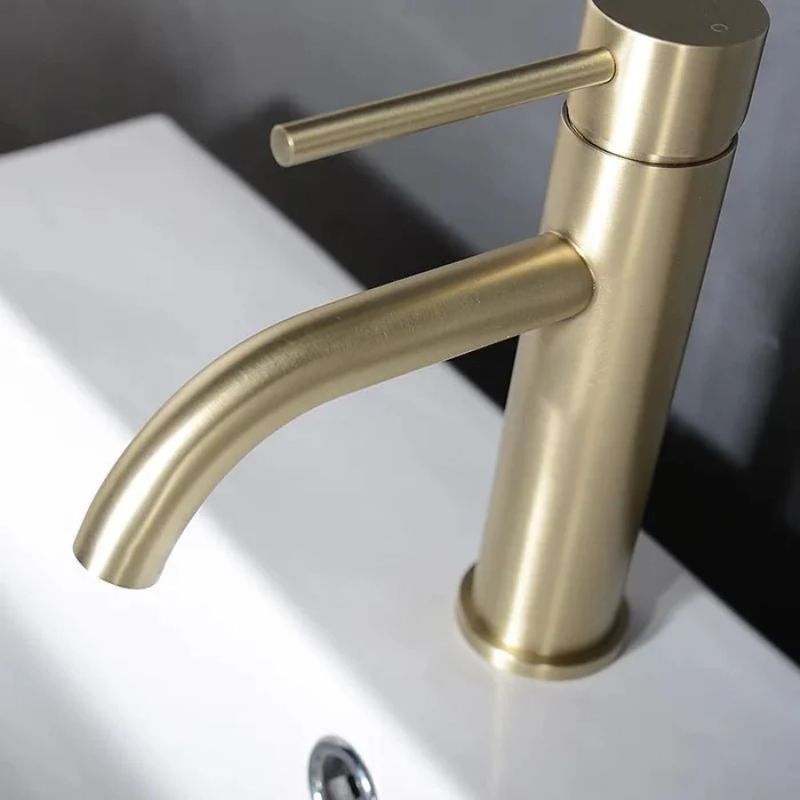 Torneira para Banheiro Baixa Escovada Monocomando Trezy