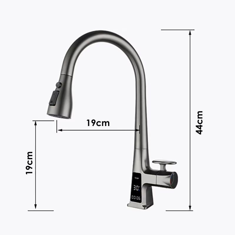 Torneira para Cozinha Digital com Sensor de Toque Monocomando Lezy