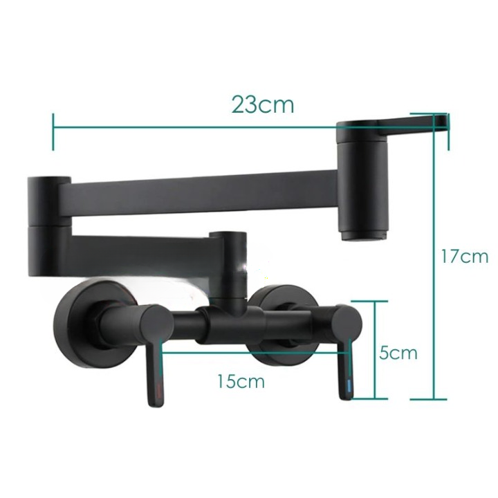 Torneira para Cozinha Dobrável de Parede