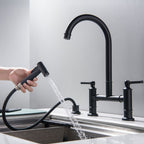 Torneira para Cozinha Duplo Comando com Ducha Lateral Prestige