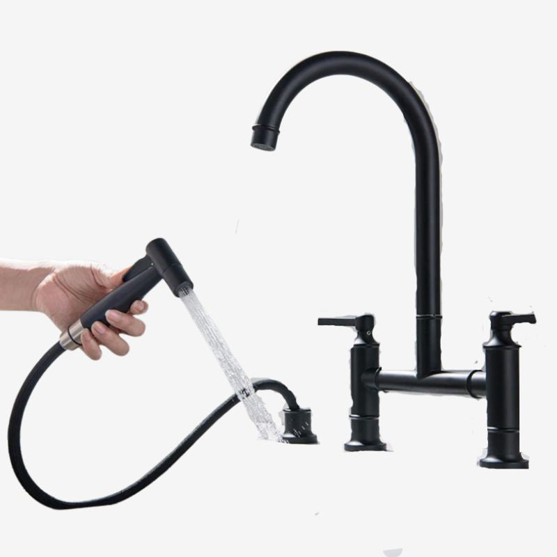 Torneira para Cozinha Duplo Comando com Ducha Lateral Prestige