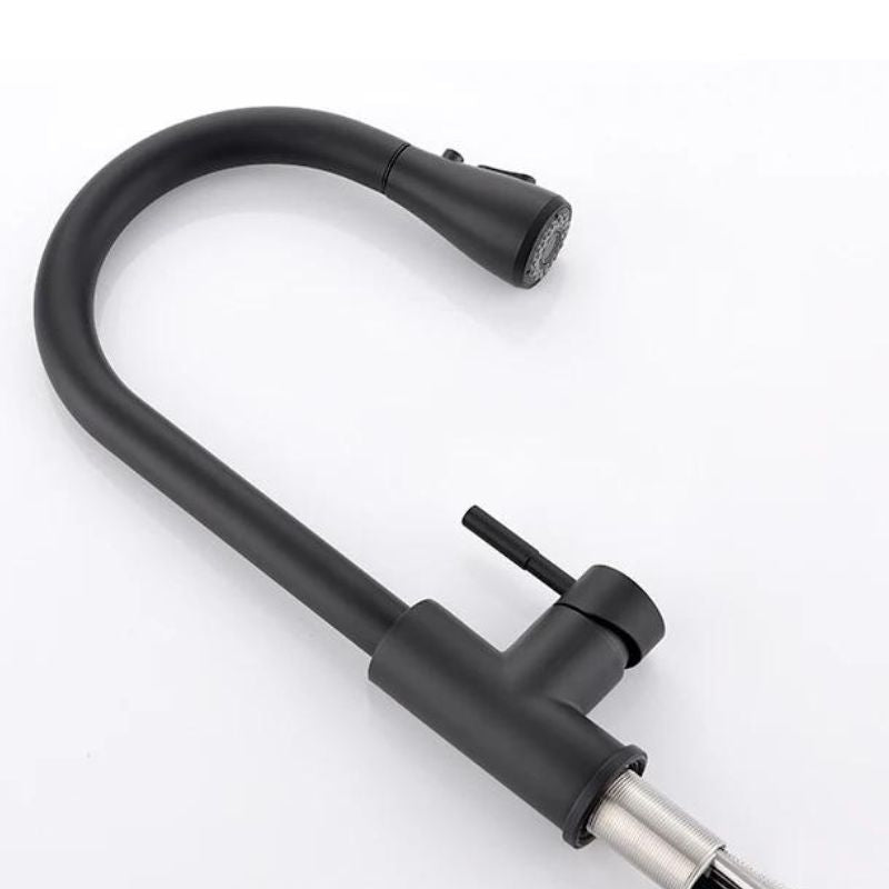 Torneira para Cozinha Escovada Monocomando 360° Sync