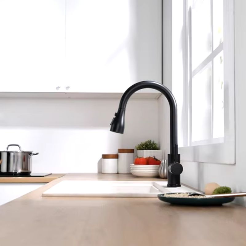 Torneira para Cozinha Escovada Monocomando 360° Sync