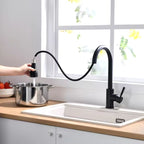 Torneira para Cozinha Escovada Monocomando 360° Sync