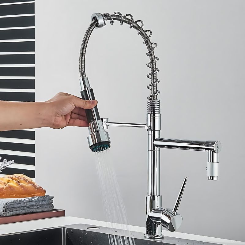 Torneira para Cozinha Gourmet Bico Duplo 360°