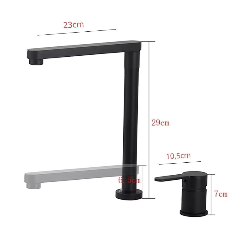 Torneira para Cozinha Invisível Cromada 360° Sible