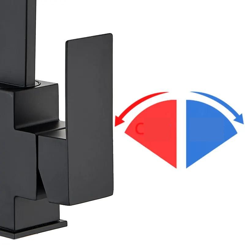 Torneira para Cozinha Quadrada 360° Monocomando Box