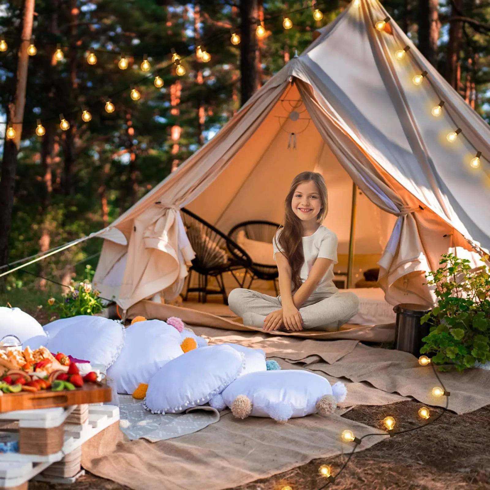 Varal de Luzes Led Iluminação Decorativa Externa