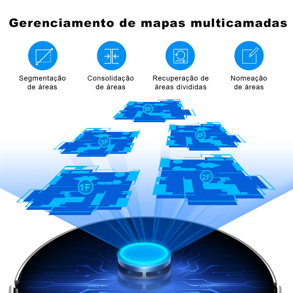 Robô Aspirador XR500 - Aspira e Passa Pano Bivolt