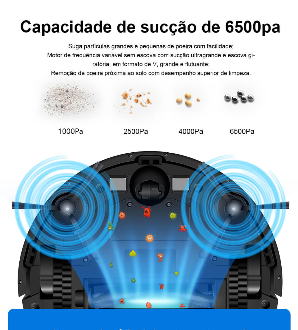 Robô Aspirador XR500 - Aspira e Passa Pano Bivolt