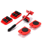 Kit Levantador De Móveis Com Rodinhas 5 Peças
