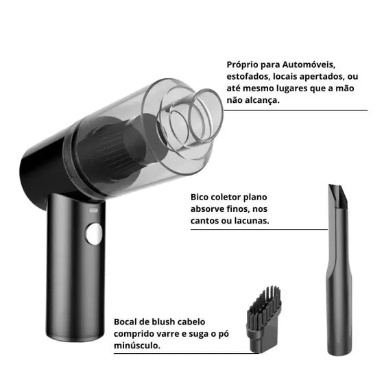 Aspirador de Pó Portátil Recarregável Vacuum Cleaner - POWERSTILL