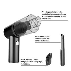 Aspirador de Pó Portátil Recarregável Vacuum Cleaner - POWERSTILL