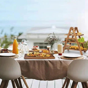 Bandeja de Alimentos em Madeira 3 Andares Decorativa - POWERSTILL