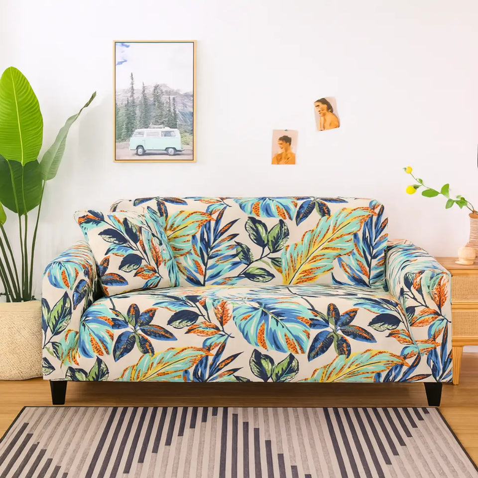 Capa Elástica Floral para Sofá | Yvoire – vista principal do produto