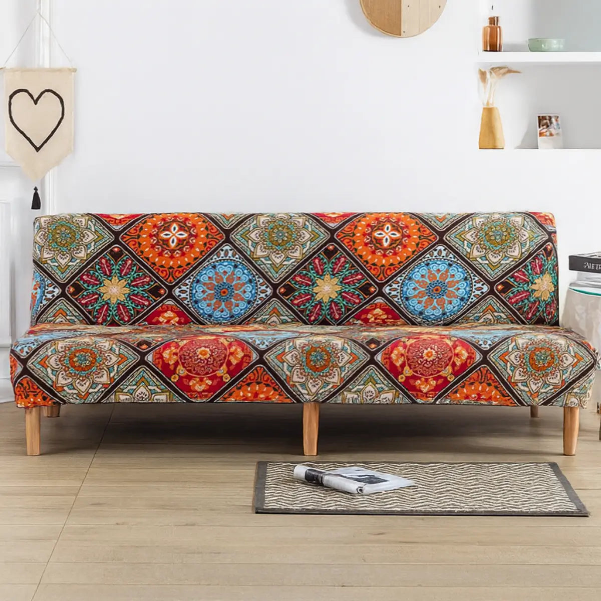 Capa Elástica para Sofá-Cama de 2 e 3 Lugares | Savito – vista 04 do produto