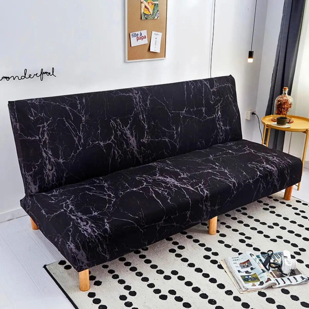 Capa Elástica para Sofá-Cama de 2 e 3 Lugares | Savito – vista 09 do produto