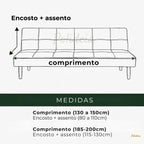 Capa Elástica para Sofá-Cama de 2 e 3 Lugares | Savito – vista 12 do produto