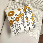 Capa para Almofada Bordada Floral 45x45 em Canvas | Lenis – vista 08 do produto