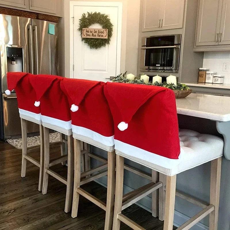 Capa para Cadeira de Natal com Gorro Decorativo – vista principal do produto