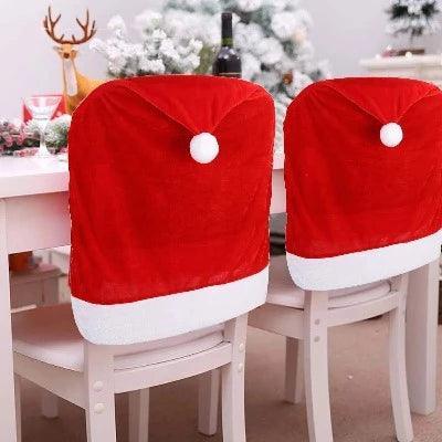 Capa para Cadeira de Natal com Gorro Decorativo – vista 03 do produto
