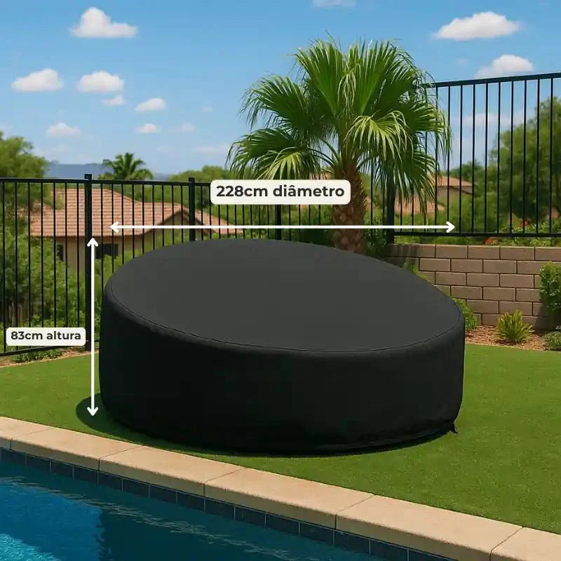 Capa para Sofá Redondo de Jardim Daybed Impermeável UV