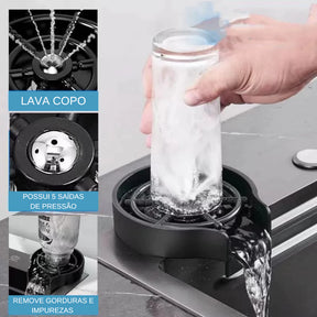 Cuba de Cozinha Gourmet Cascata com Torneiras e Acessórios Powerstill
