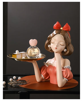 Busto Decorativo Lili Branca De Neve
