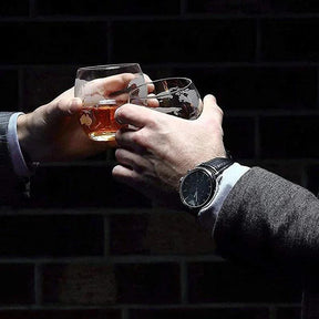 Decanter de Vidro em Forma de Globo para Whisky