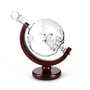 Decanter de Vidro em Forma de Globo para Whisky