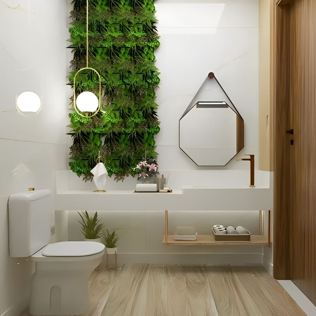 Espelho Decorativo Octagonal Beady Suspenso de Parede